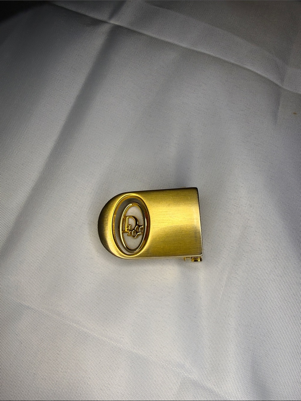 Dior Gold-Tone Logo belt buckle